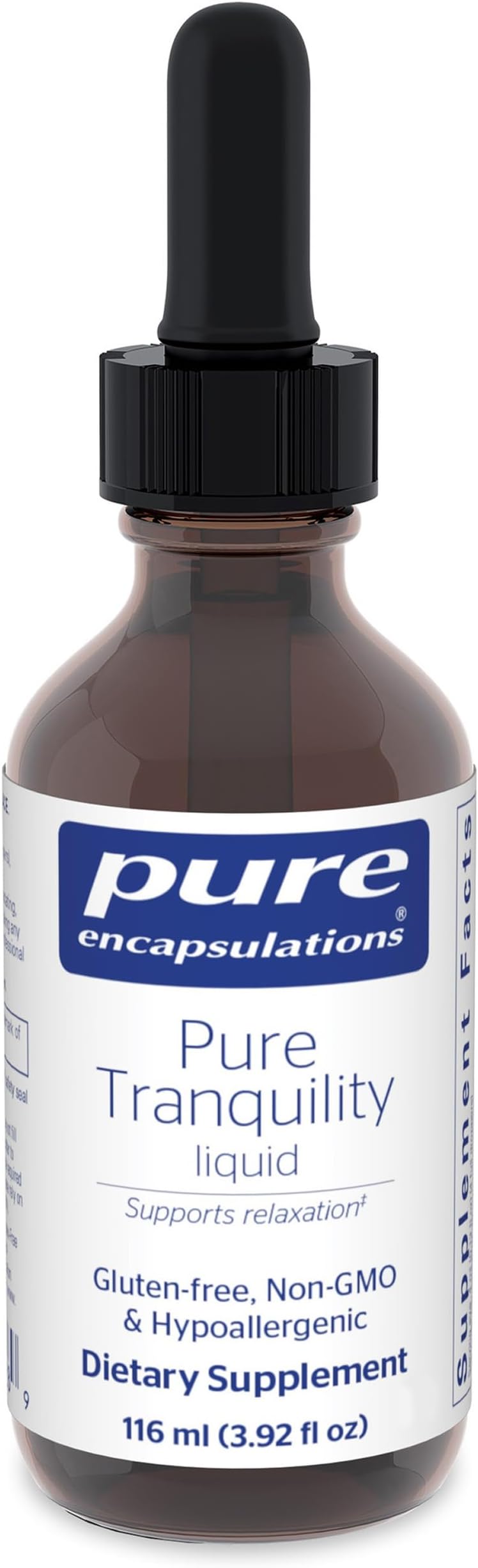 Pure Tranquility Liquid | Hypoallergenic Supplement to Support Relaxation and Moderate Occasional Stress | 3.92 fl. oz.