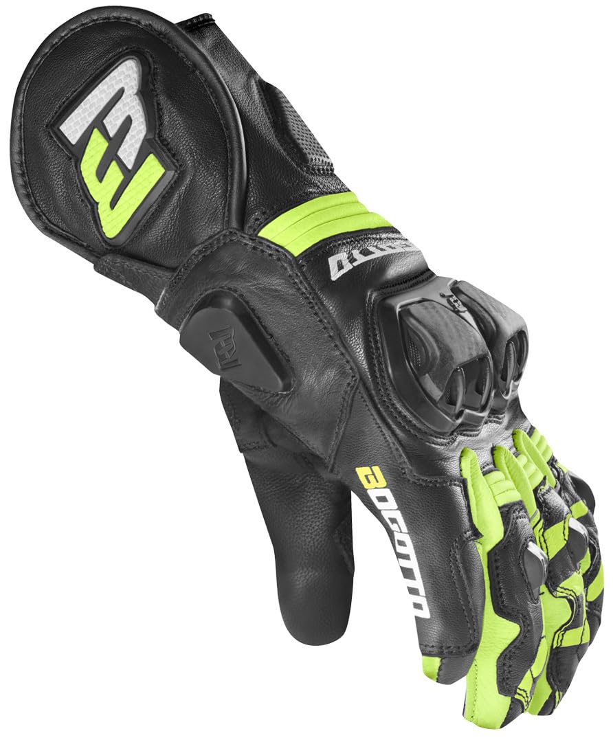 Bogotto Grand Champ Motorradhandschuhe, schwarz, XS