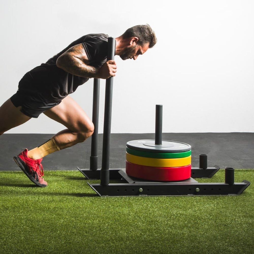 Trineo de Arrastre Viok Sport de Hierro Sólido - Mejora Potencia y Resistencia Muscular en Strongman y Cross Training, Uso en Interior y Exterior