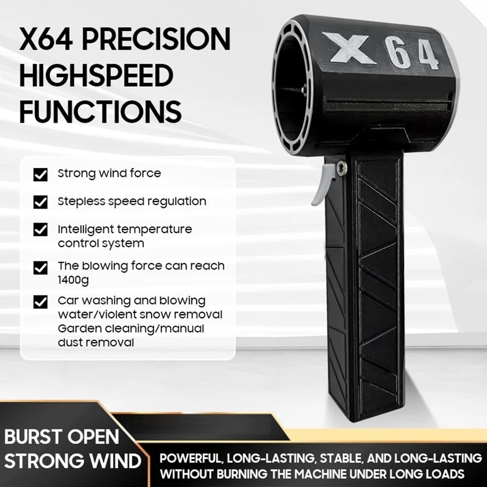X64 Ventilator, Bürstenloser Motor, 1,4 Kg/S, 135 M/S, EU-Stecker