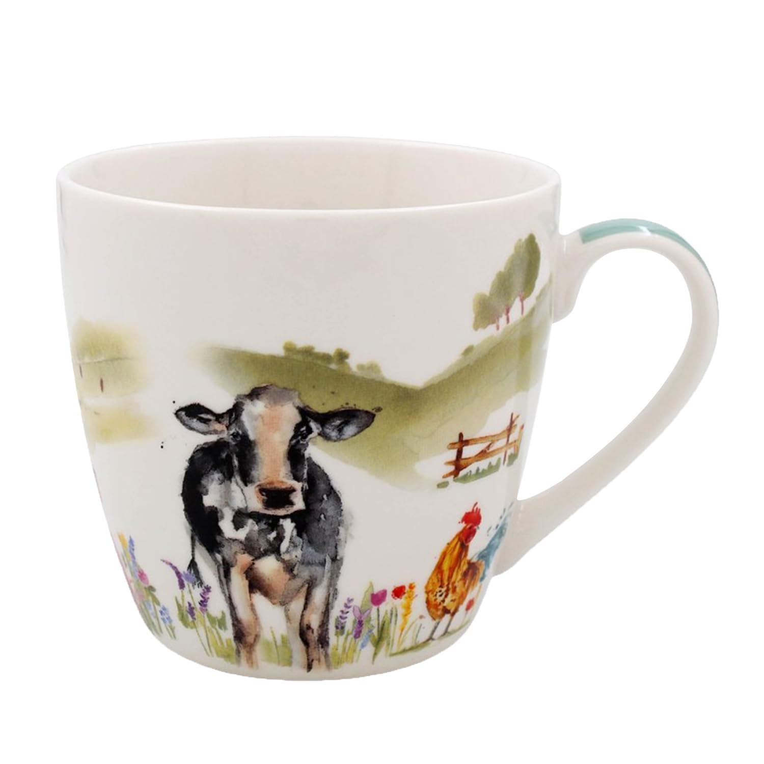 The Leonardo Collection Farmyard Breakfast Mug Lesser & Pavey | Ceramic Coffee Mugs For Home Or Work | Premium Design Mugs For All Occasions | Lovely Mugs For Tea, Coffee & Hot Drinks - Macneil Studios