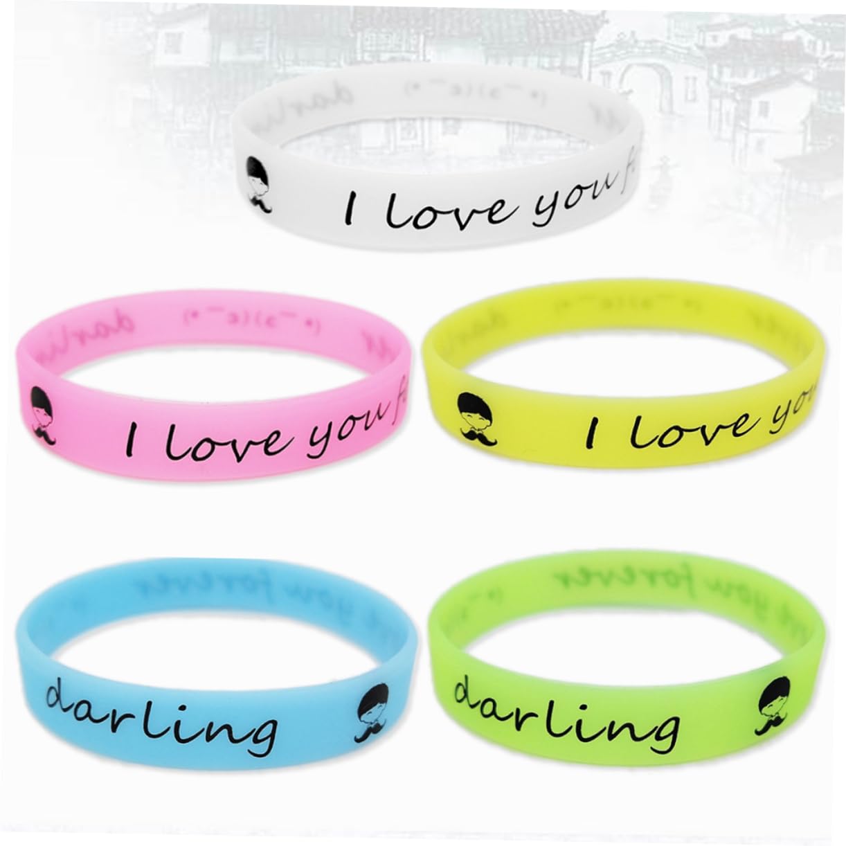 YARNOW 75 Pz braccialetto luminoso braccialetti in silicone personalizzati bagliore nei braccialetti scuri Braccialetti per promuovere un'organizzazione o un'attività polsiera maggiore