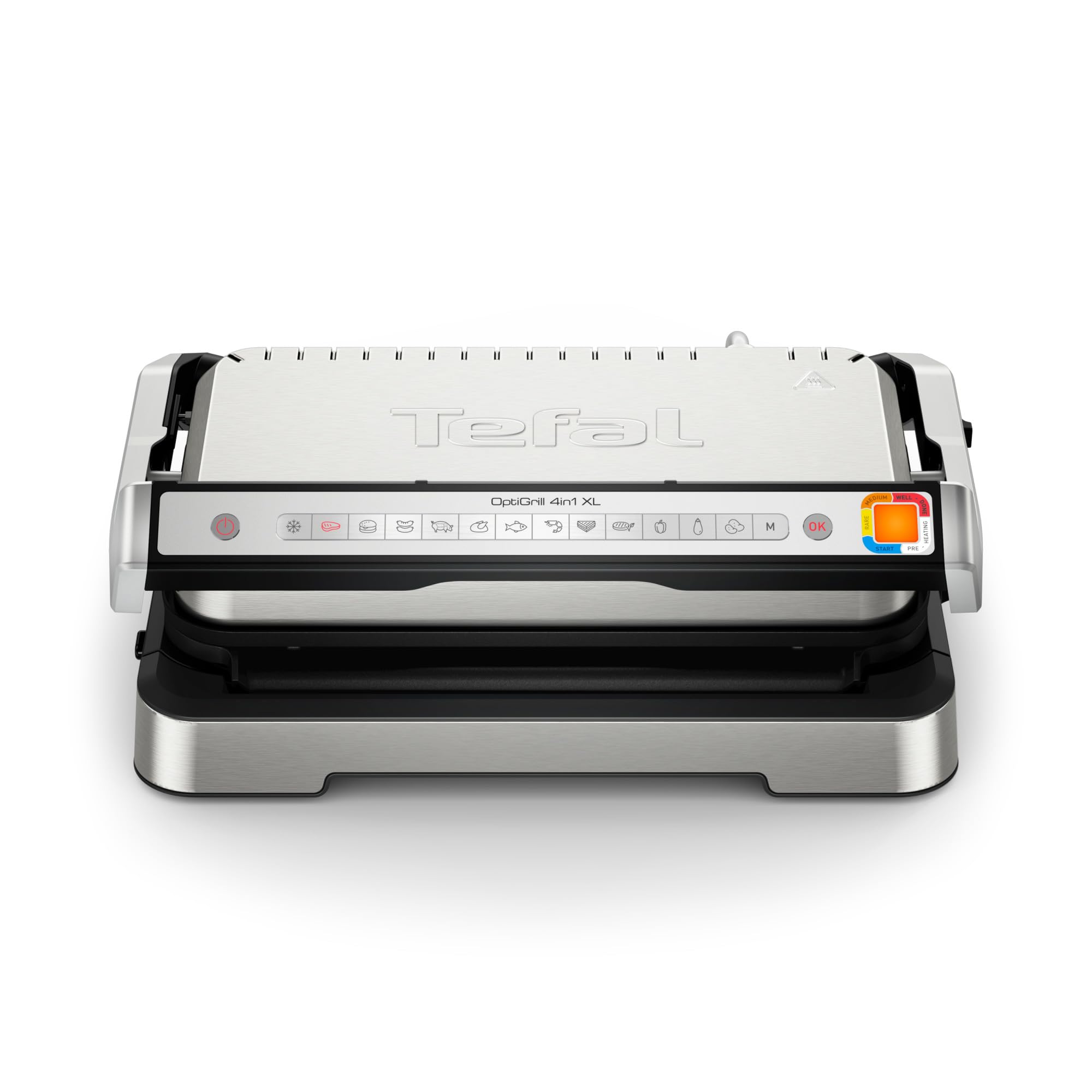 Tefal Optigrill 4 en 1 XL, Grill intelligent, Fonctions bbq, four et repas complet, 9 programmes, Mode manuel, Ouverture 180°, XL 8 personnes, GC784D10