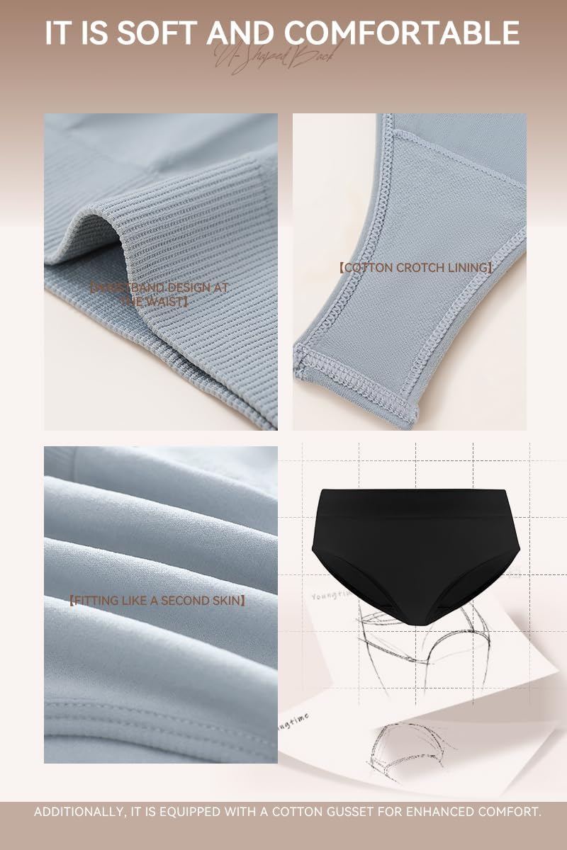 Seamless Thongs for Women Pack - No Show Invisible Underwear, Ultra Soft Breathable Panties for Yoga & Everyday - Image 6