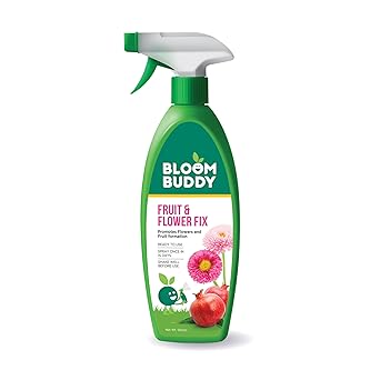 Bloombuddy Fruit and Flower Fix 500 ML | Ready to Use | Organic nutrients | Liquid Fertilizer with NPK and Micronutrients | Enhance Shelf Life of Flower and Fruit - image, photos