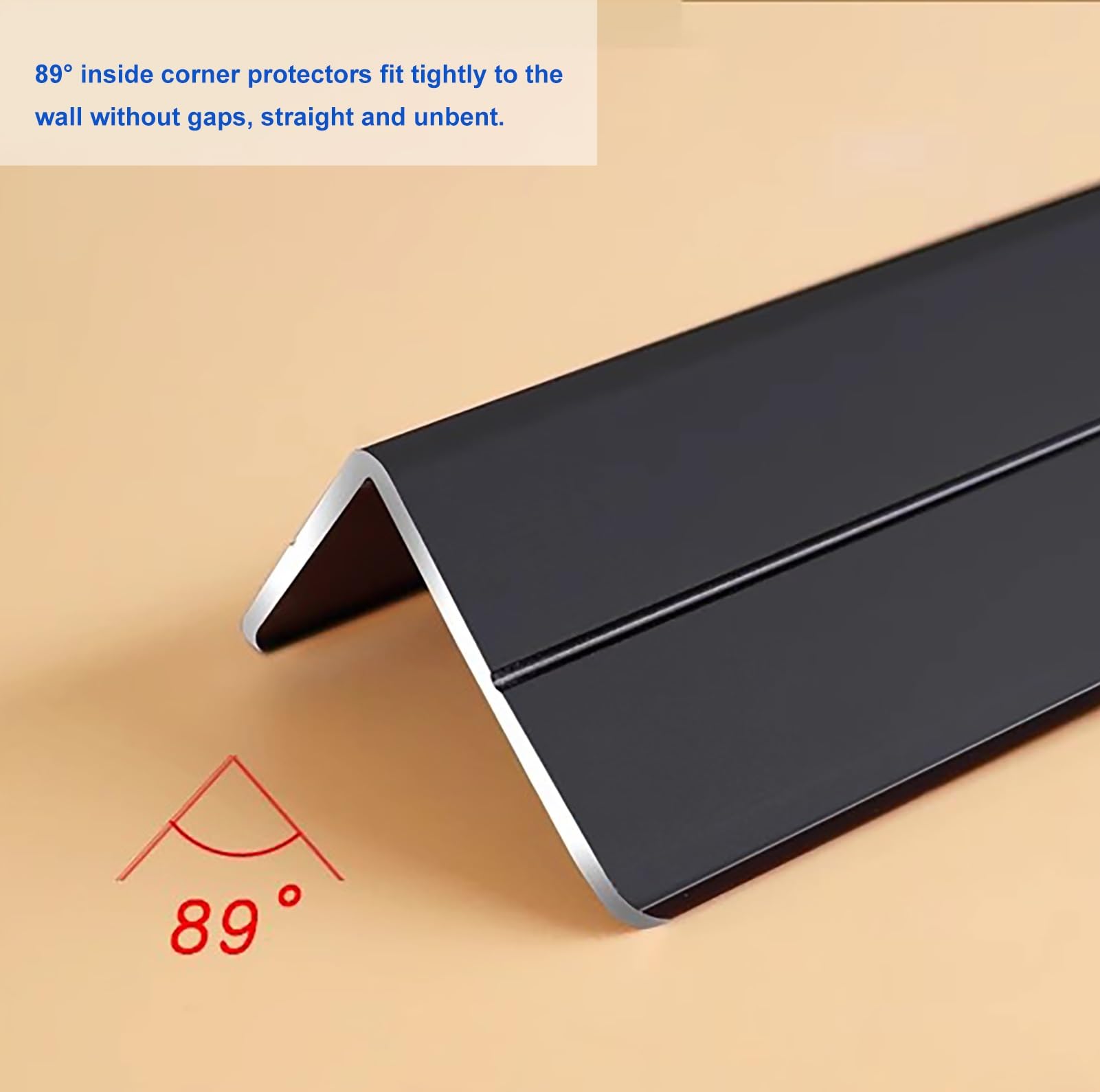Perfil de Transición para Suelo Protector de Esquinas Autoadhesivo para Paredes, Cubierta Decorativa de Borde de Aleación de Aluminio para Paredes, Protector de Esquinas Engrosado para Sala de Estar/C