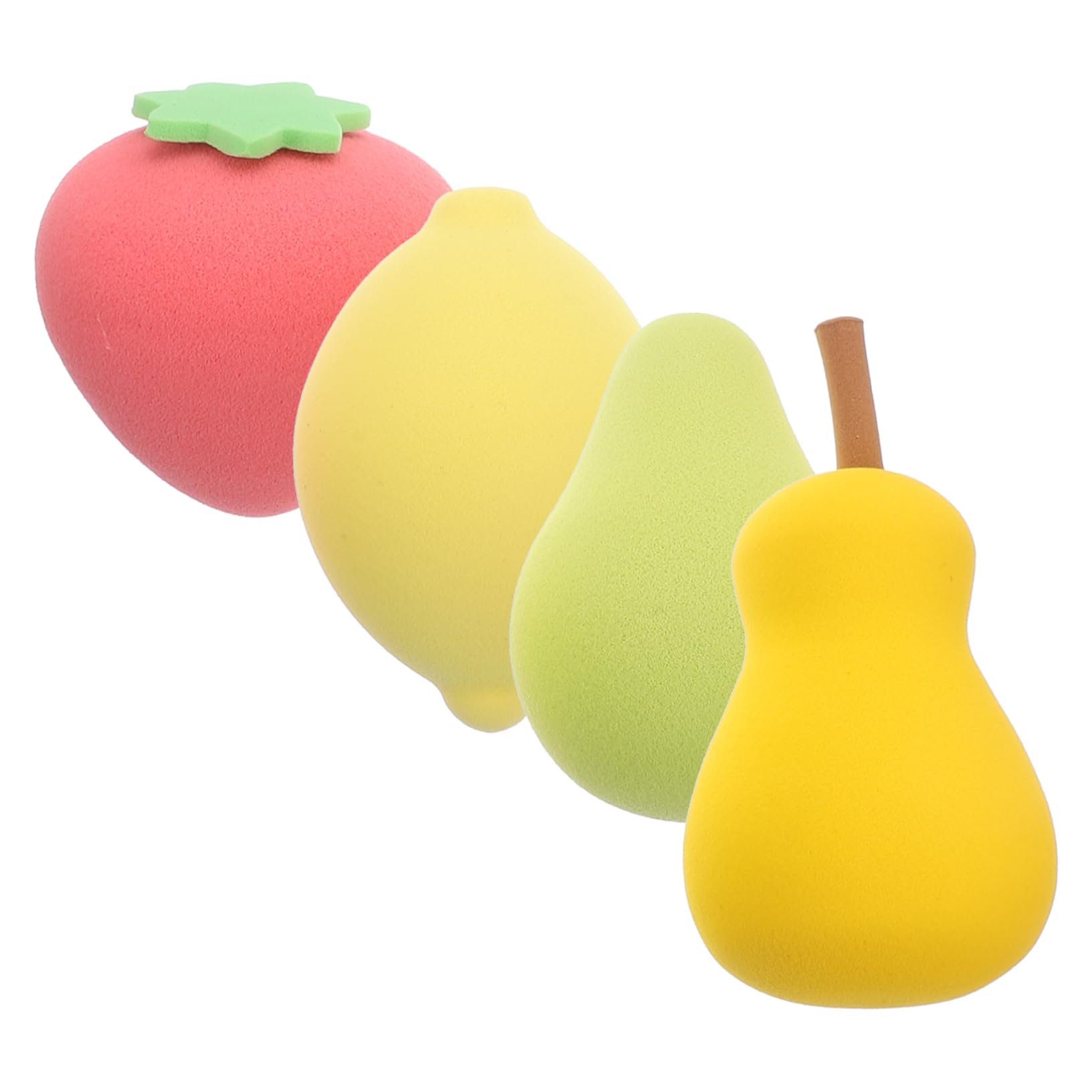 POPETPOP 20pezzi Spugnette Per Make-up Forma Di Frutta Per Fondotinta e Polveri Pulibili e Riutilizzabili Con Custodia Pratica Strumenti Di Bellezza Per Donne