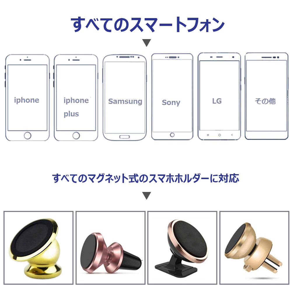 chumsメタルプレート2枚セット　未使用 Amazon | AKEIE メタルプレート マグネット式 スマホ車載