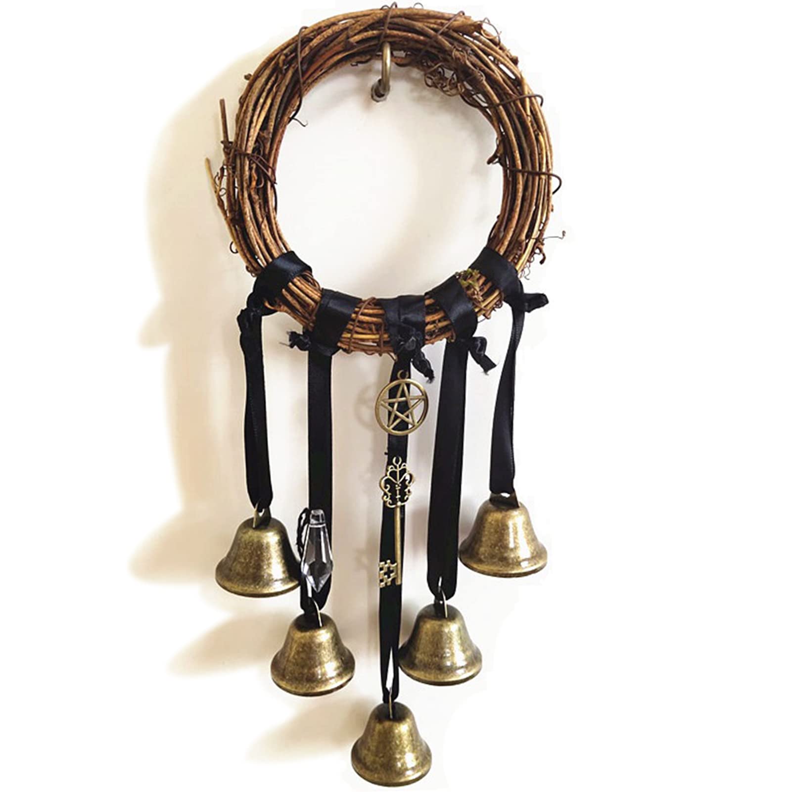 Adove Witch Bells Door Knob Hanger Handmade Witchcraft Decor