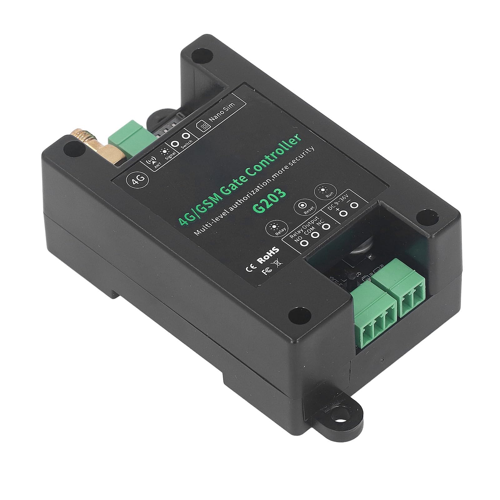 AUNMAS Bramka GSM, 4G Zdalny Przełącznik Sterujący do Kontrolera Dostępu do Drzwi Garażowych z 1001 Użytkownikami, sieć Globalna 3G 4G, 9-36V DC