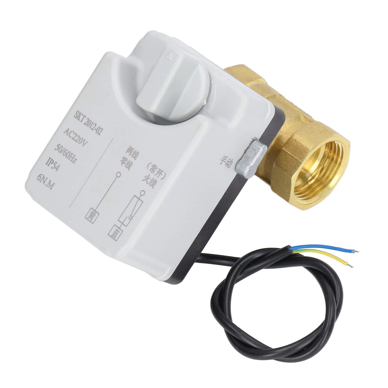 Válvula de Bola Motorizada de Latón DN25 2 Alambre 2 Vías Normalmente AC220V para el Control de Agua