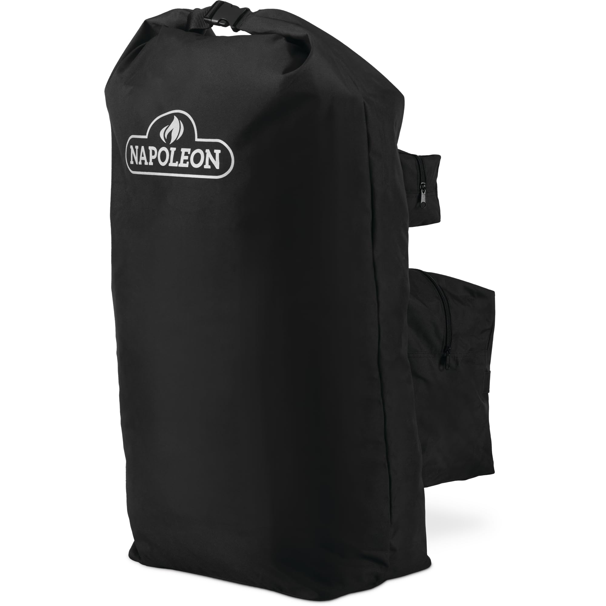 Napoleon Sac de rangement pour charbon de bois de qualité supérieure – Noir, tissu durable, résistant à l'eau, rangement pour charbon de bois, lavable en machine, poignée latérale, poches de rangement