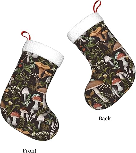 Miniatura 6 de Medias de Navidad de hongos bohemios, medias de Navidad grandes, setas, decoración para fiestas familiares