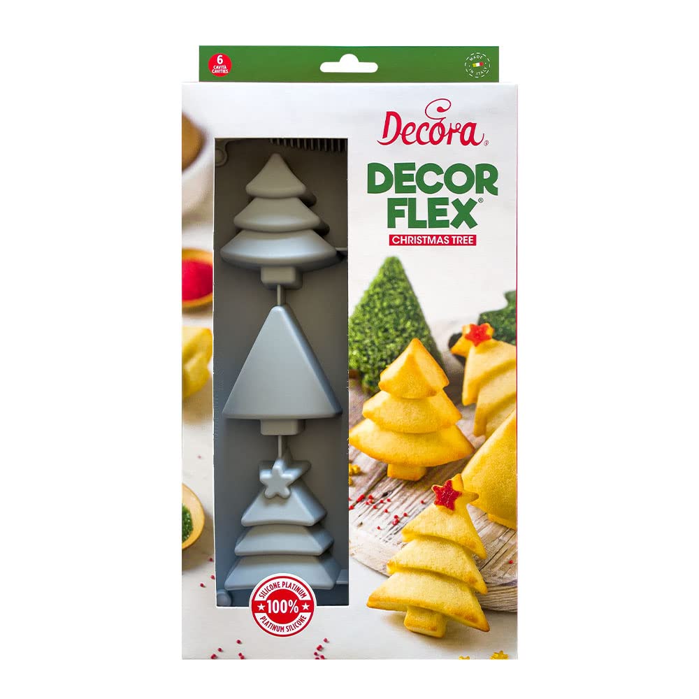 Decora 9260402 Silicone Christmas Tree Mould 6 Cavities