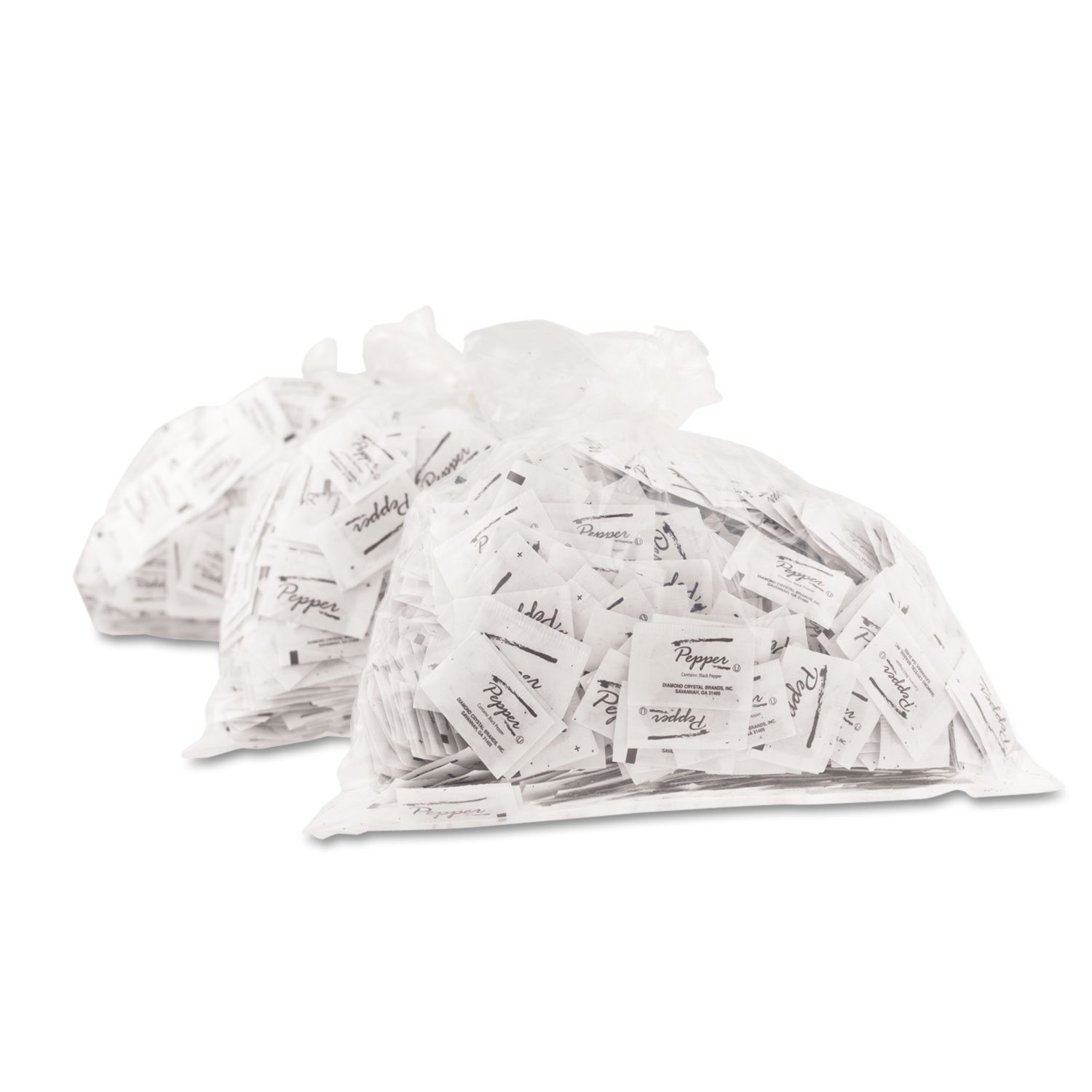 Diamond Crystal 14462 Pepper Packets, .10 Grams, 1000 Packets/Box, 3 Boxes/Carton
