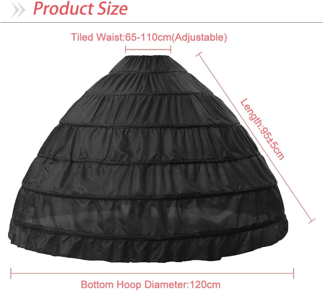 Women Petticoat Crinoline Underskirt Petticoat Skirt Full Floor Length Petticoat Slips for Wedding Dress - Image 4
