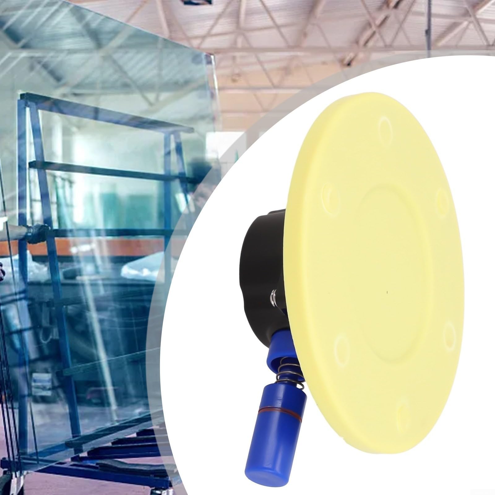 2er-Pack Vakuum-Saugnapfhalter, 150 mm, Handpumpe, Glassauger mit M8-Gewinde für Auto-Reparaturen, Hebewerkzeug