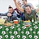 4 Packungen Fußball Party Tischtuch Fußball Tischtuch Fußball Rechteckige Kunststoff-Tischdecke Sport-Thema Tischabdeckungen Fußball Geburtstag Dekorationen Fußball-Thema Partei Liefert 86 x 51 Zoll