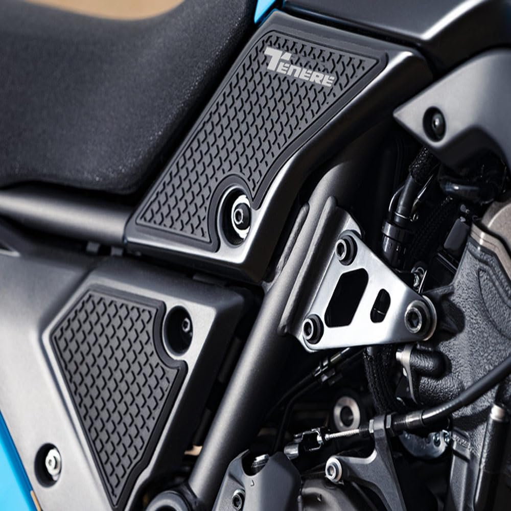Gas Fuel Tank Traction Side Decal Pad Knee Grip Protector Sticker Compatible with Yamaha Tenere 700 T7 Rally XTZ07 2019-2023