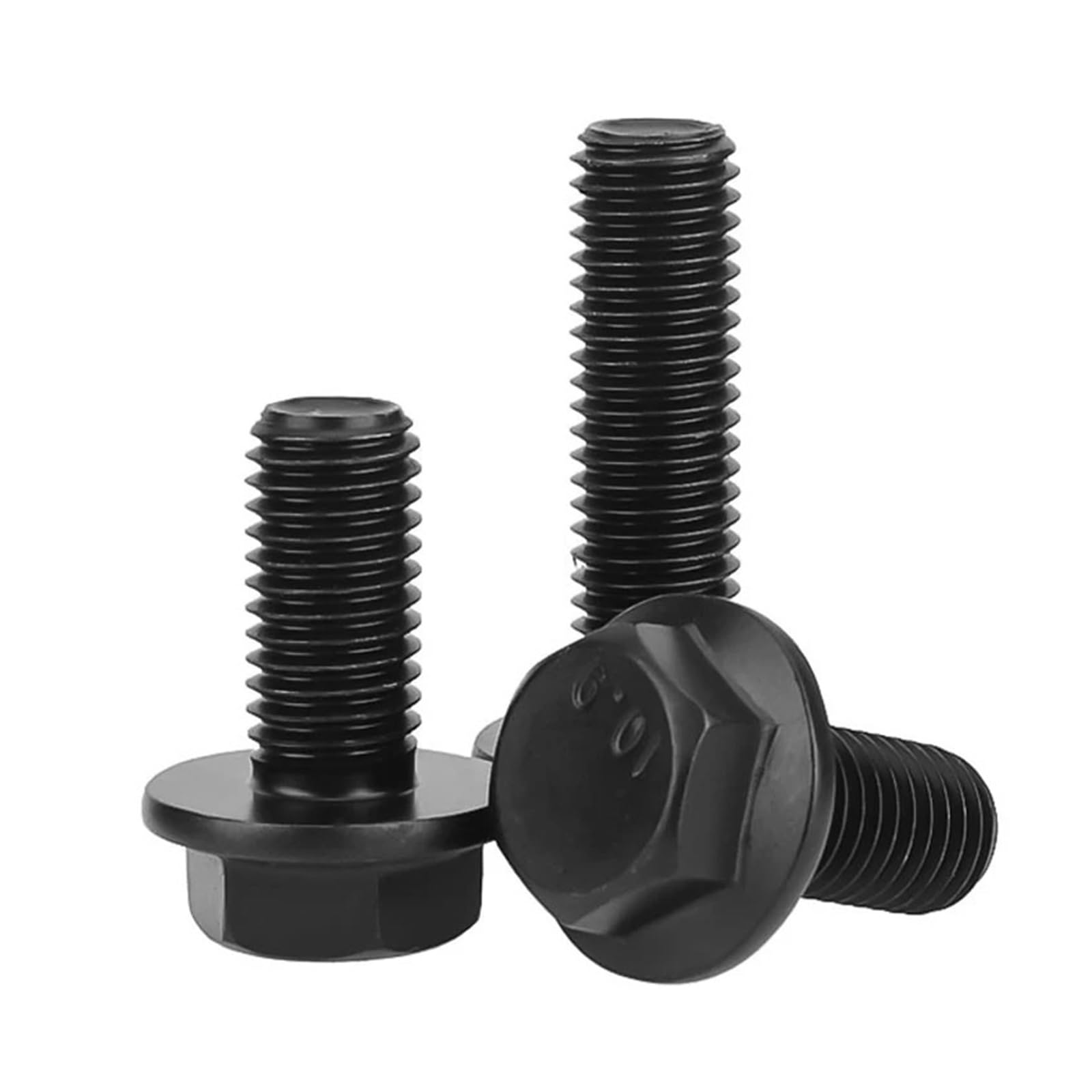 Vis à tête hexagonale en acier au carbone noir de qualité 10.9, M10 M12 M14 M16, vis à tête hexagonale, pas de filetage fin 1.25/1.5mm(M14x45mmFull(1pcs))