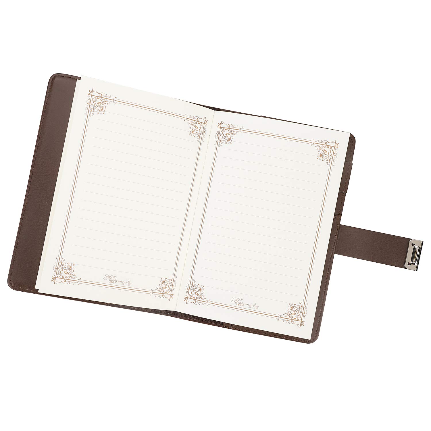 Amazon.co.jp: 日記帳 鍵付き メモ帳 暗号帳 革 ノート ビジナス用