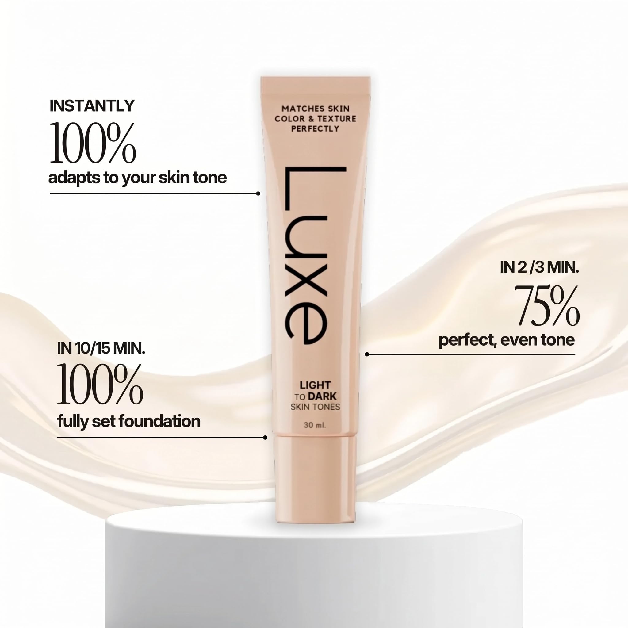 Luxe Cosmetics Fondotinta che cambia colore (pelle chiaro) (Light)