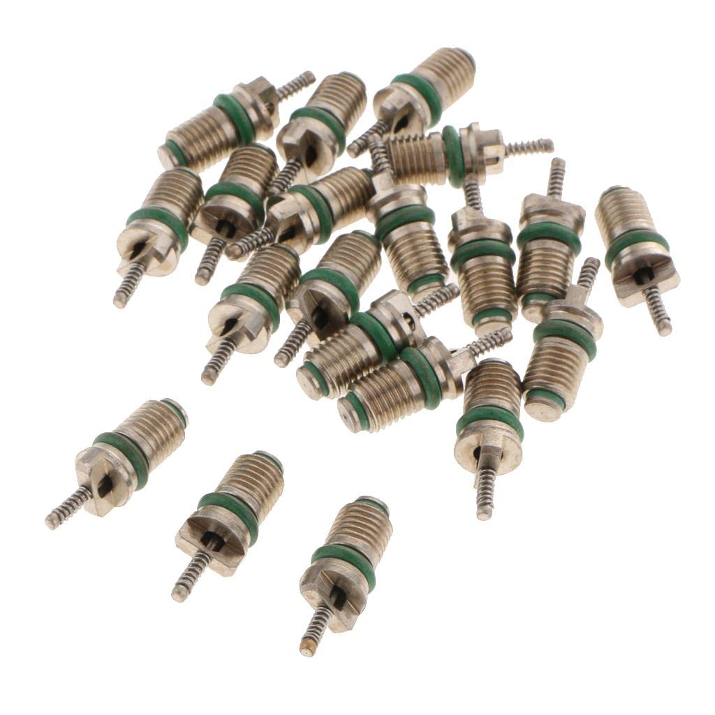HEAVENGLOW Trade 20 Pieces Adapter High Pressure Side Connection Air Conditioning R134A Valve Core