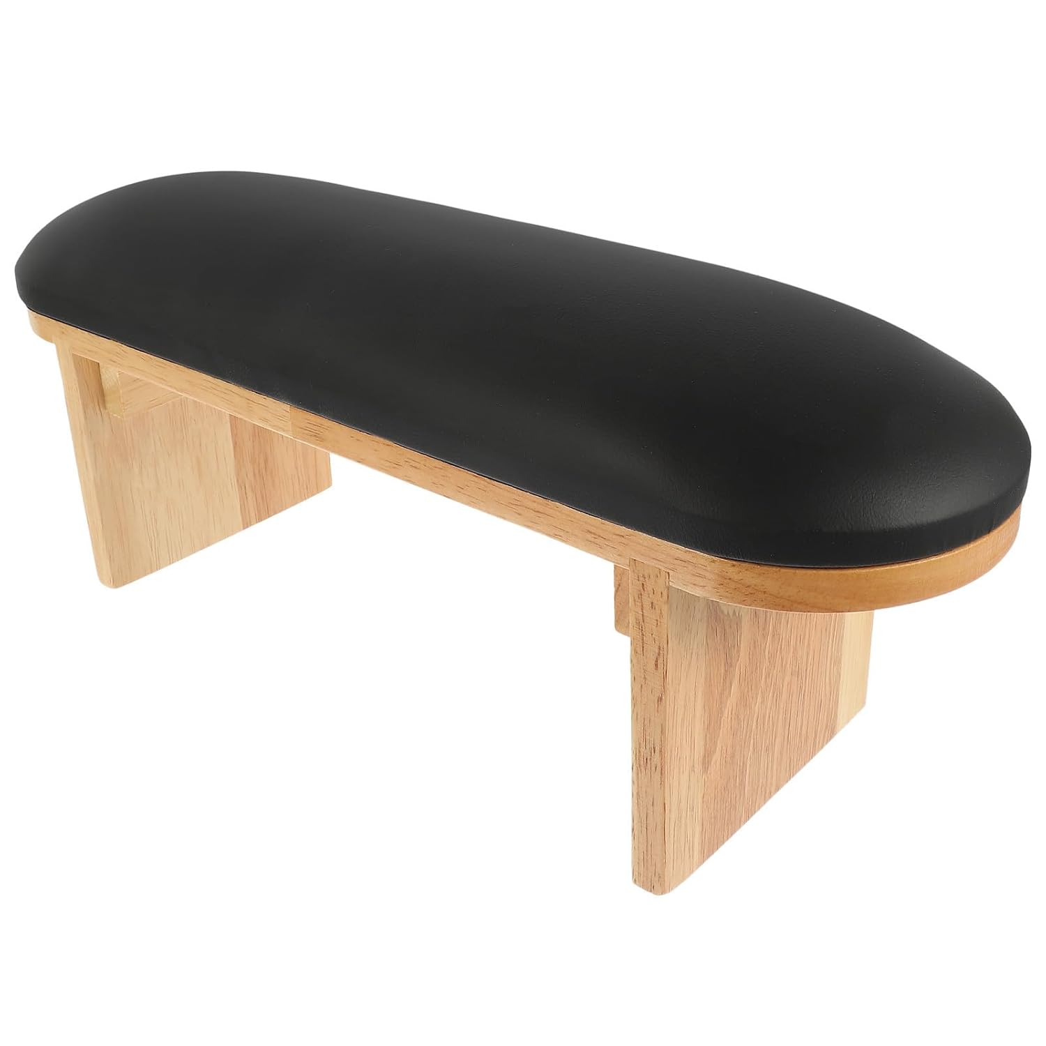 Uonlytech Wear-resistant Leather Nail Art Arm Rest with Soft Sponge Cushion for Comfortable Support, Easy to Clean Manicure Hand Holder Suitable for Home Use and Salon