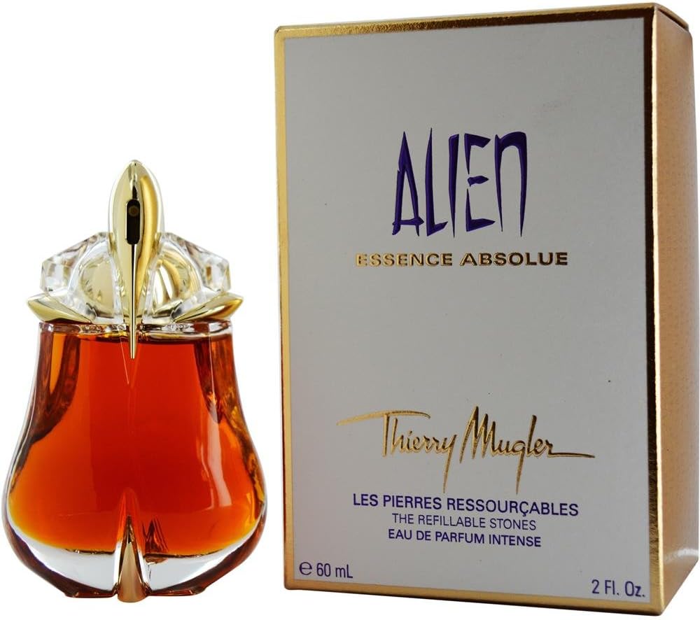 ALIEN ESSENCE ABSOLUE by Thierry Mugler EAU DE PARFUM INTENSE REFILLABLE SPRAY 2 OZ for WOMEN (Package Of 4)