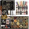 Witchcraft Supplies Kit 132 PCS, Wiccan Supplies and Tools, Including Witchcraft Herbs, Spell Candles, Crystals for Witchcraft, Witch Starter Kit for Spiritual Healing Altar Decor, Christmas Gift #2