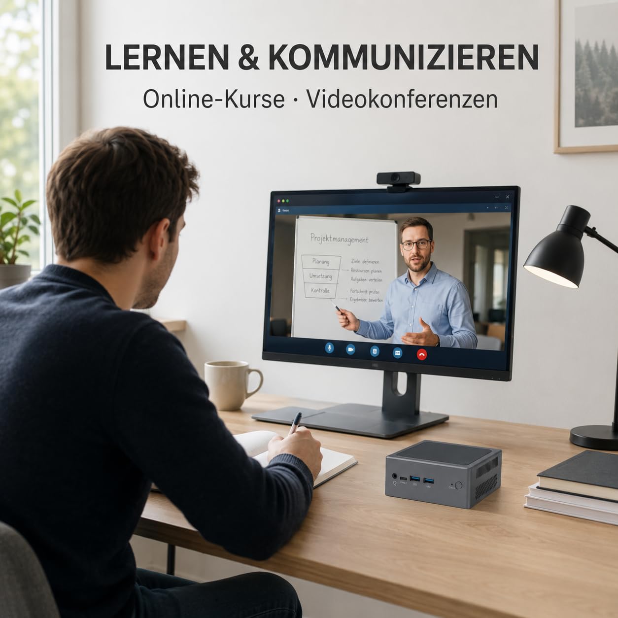 Mini PC Ryzen 7 3700U, 16 Go DDR4 512 Go NVMe SSD, bureau, home