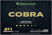 ENCORDOAMENTO PARA VIOLÃO AÇO COBRA .011 BRONZE GEEFLK - GIANNINI