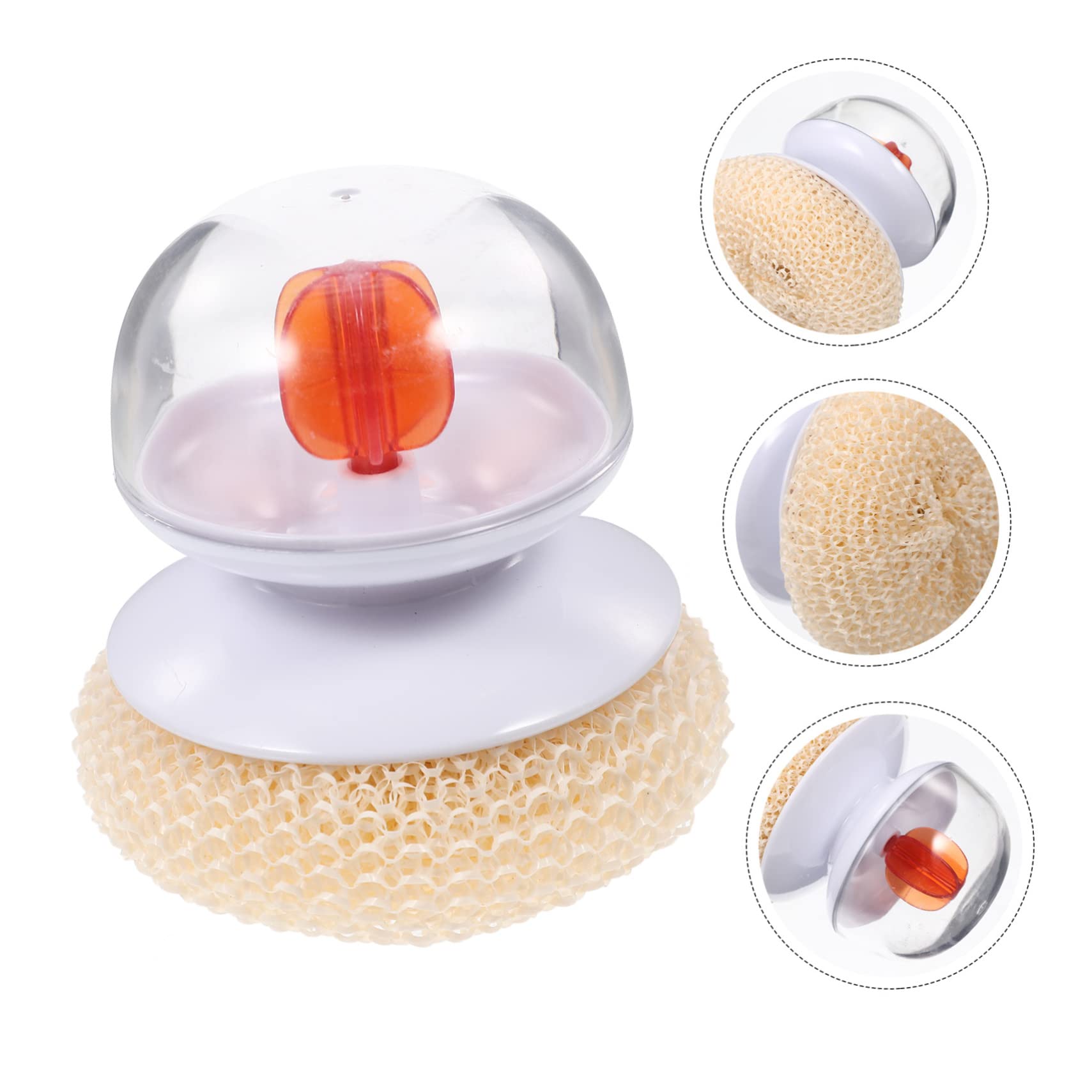 FOMIYES Stainless Cookware 5pcs Steel Ball Brush Wash Pot Brush Pan Scrubber Stainless Steel Cooking Utensils Stainless Steel Scrubber Stainless Flatware Dish Crevice Brush Plastic