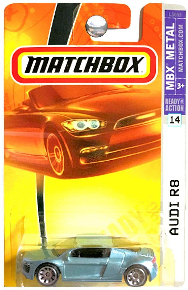 Amazon.com: Matchbox 2008 MBX Metal Audi R8 Blue Green #14 : Toys