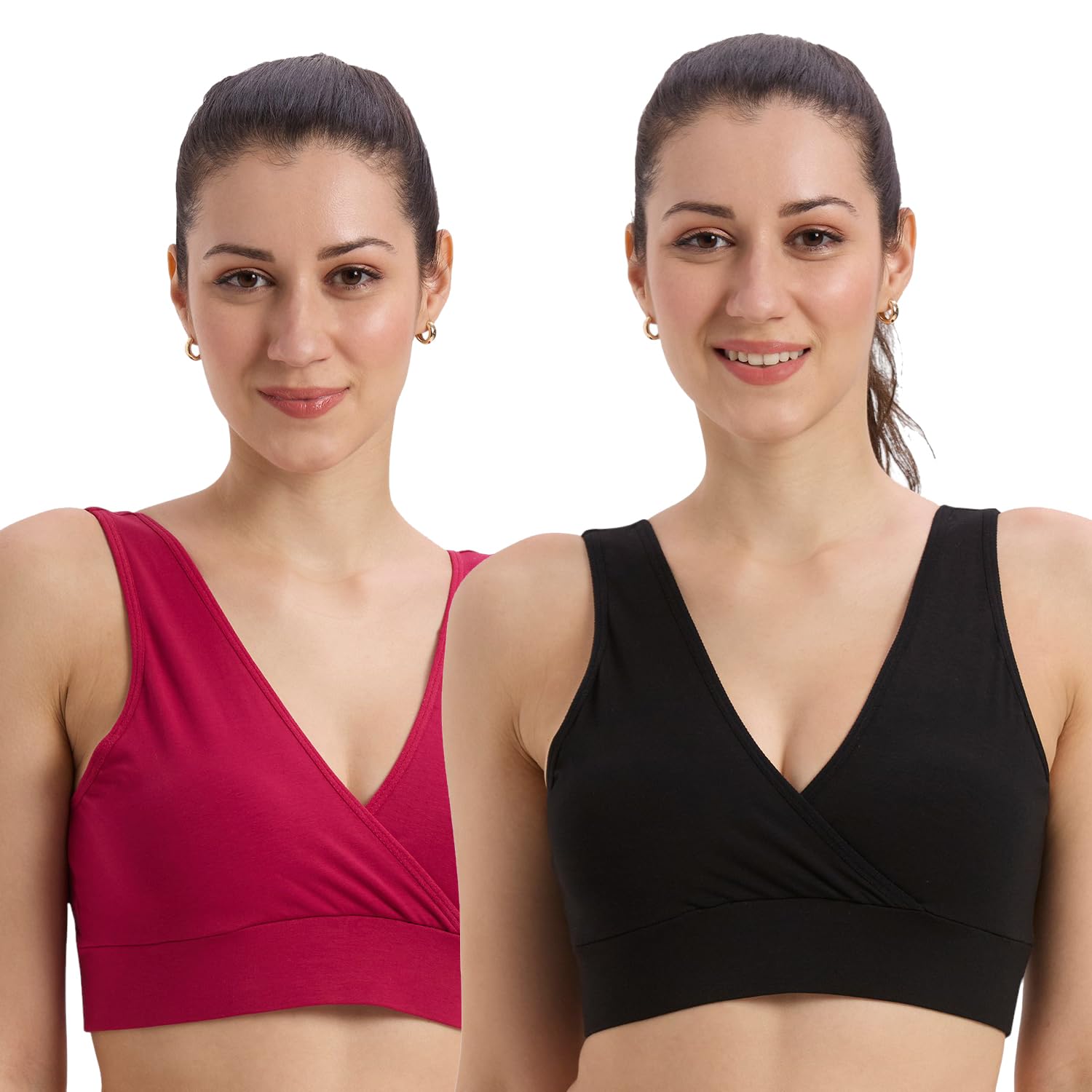 evamomies Medium Coverage Non Padded & Wireless Maternity Bra-picture-25