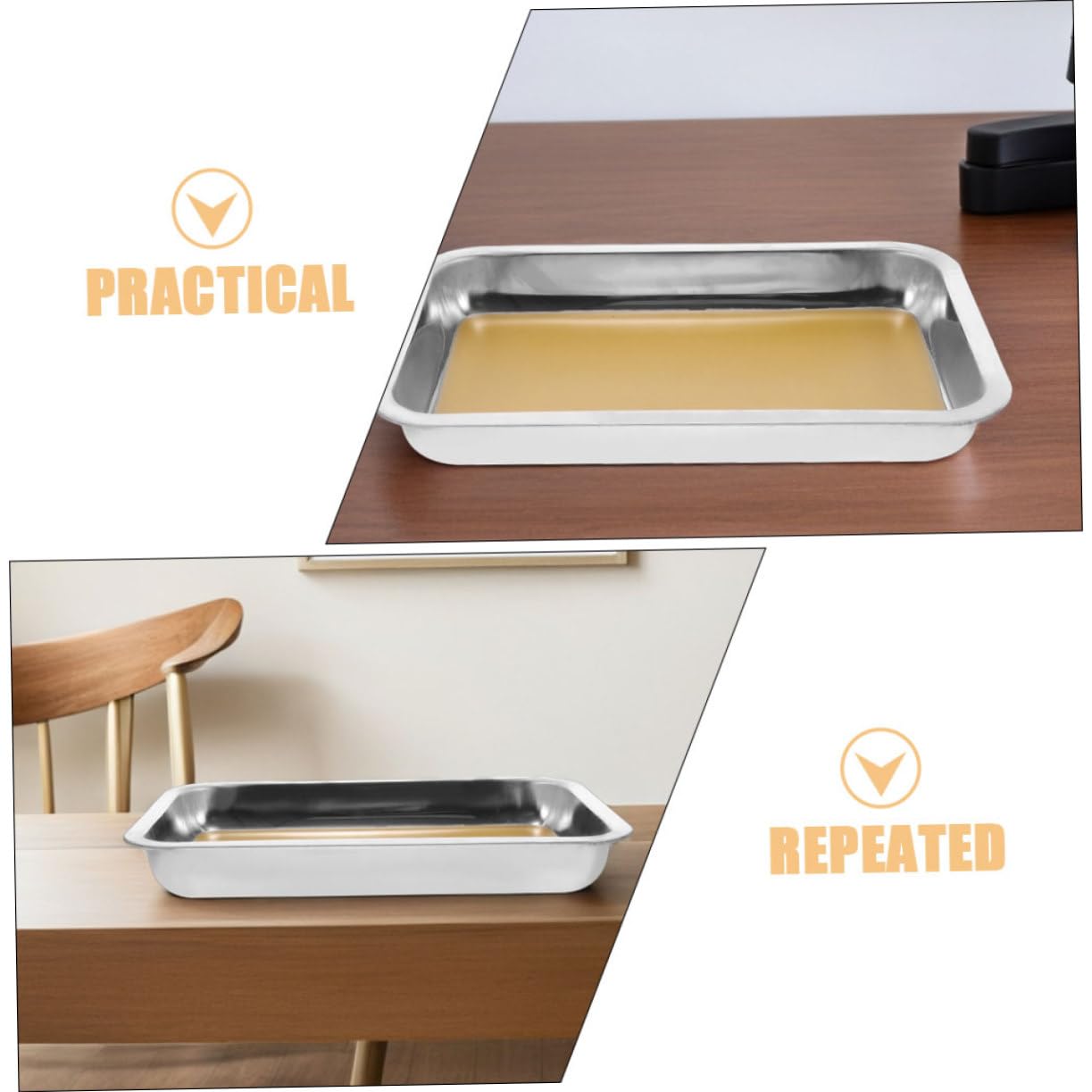 YARNOW 2pezzi Vassoio Per Dissezione in Acciaio Inossidabile Con Base in Cera Formato Per Laboratori Biologia Anatomia Scienze Insegnanti Studenti e Scuole