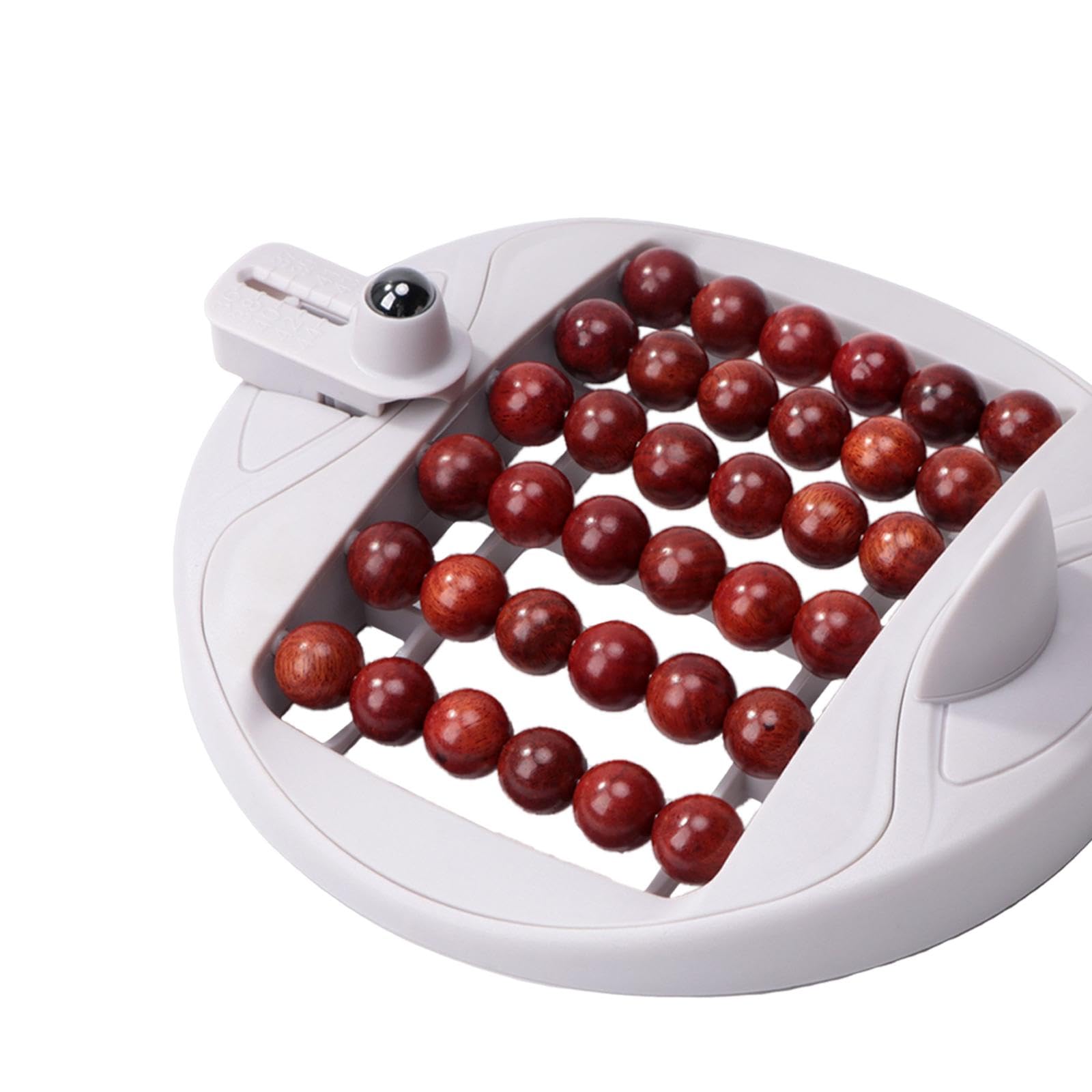 predolo Rodillo de masaje para pies, manual, ergonómico, ligero, de varias filas, para masaje de tejido profundo, de madera, para reflexología, para hombres y, Gris