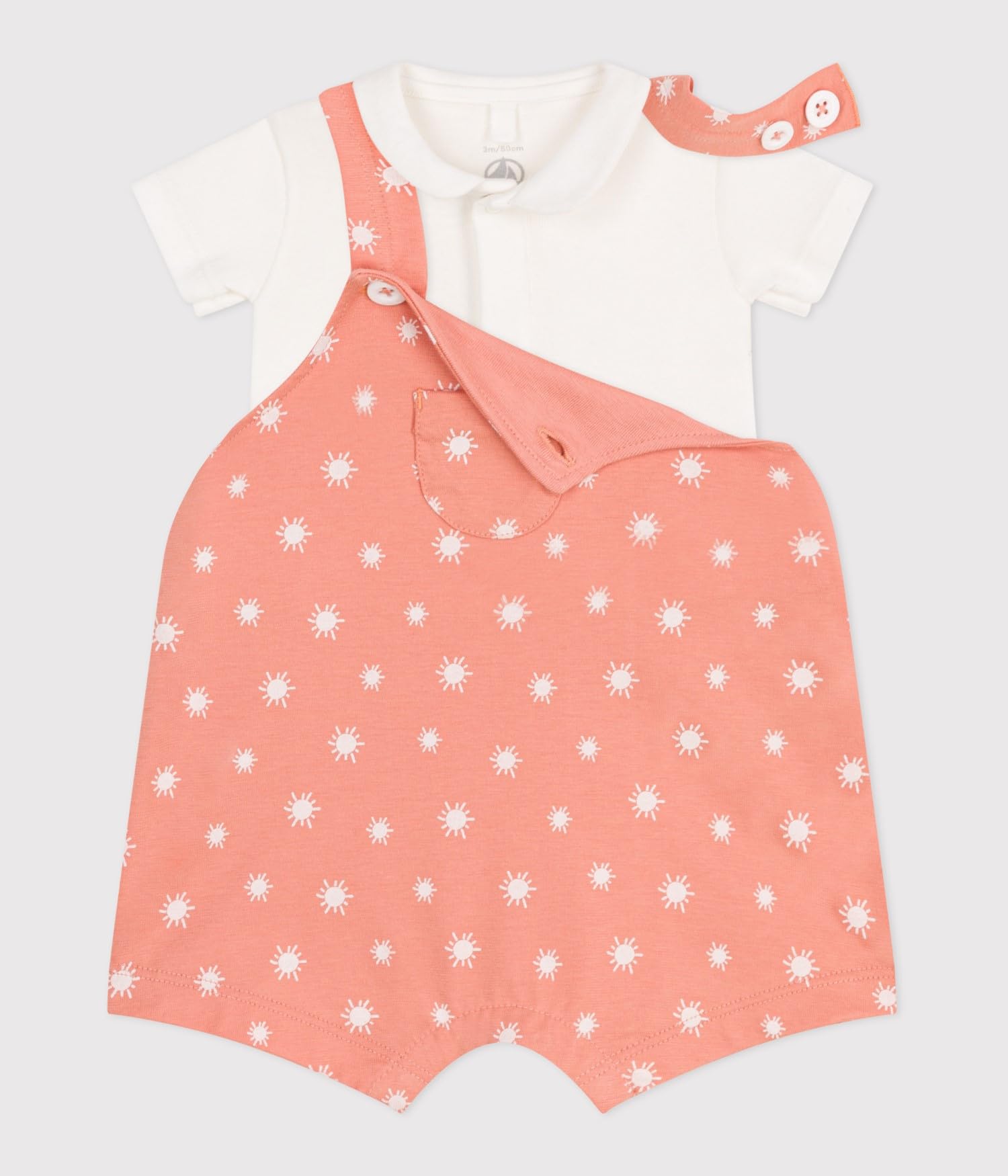 Petit Bateau Ensemble Salopette Bébé Fille