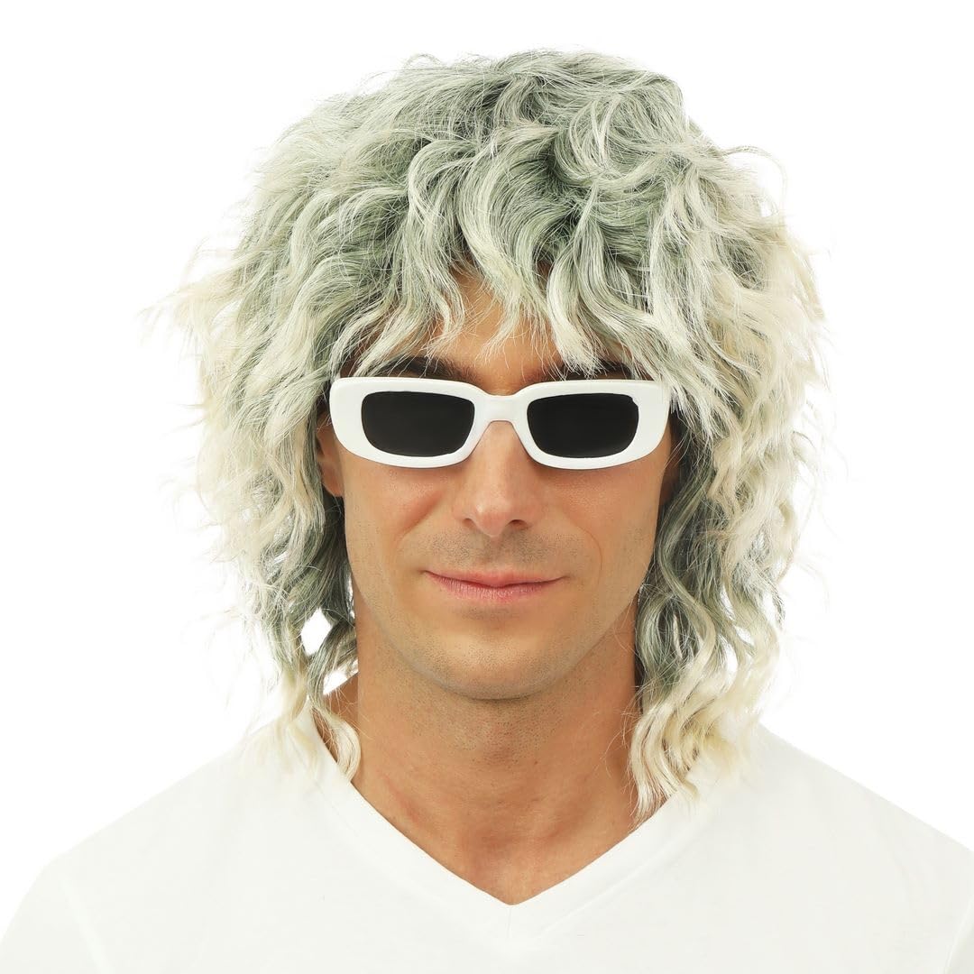 P'tit Clown 69000 Michel P  Long Wavy Wig  Blonde