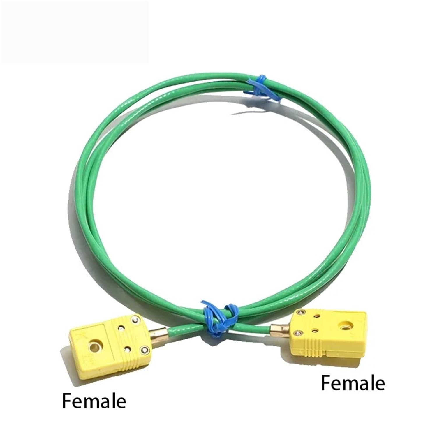 1pcs K Temperature Sensor Thermocouple with Male Female Socket PTFE Cable Waterproof Sillicon Wire 1M 2M Needle Probe(Female Female 2M)