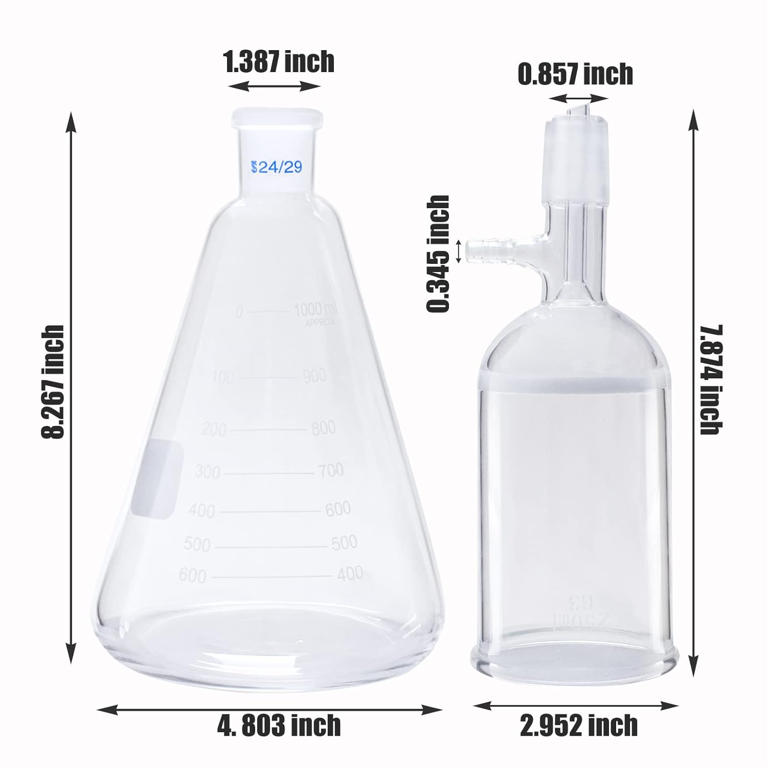 Buy Buchner Funnel Filtering Kit with 1000ml Filter Bottle and 250ml