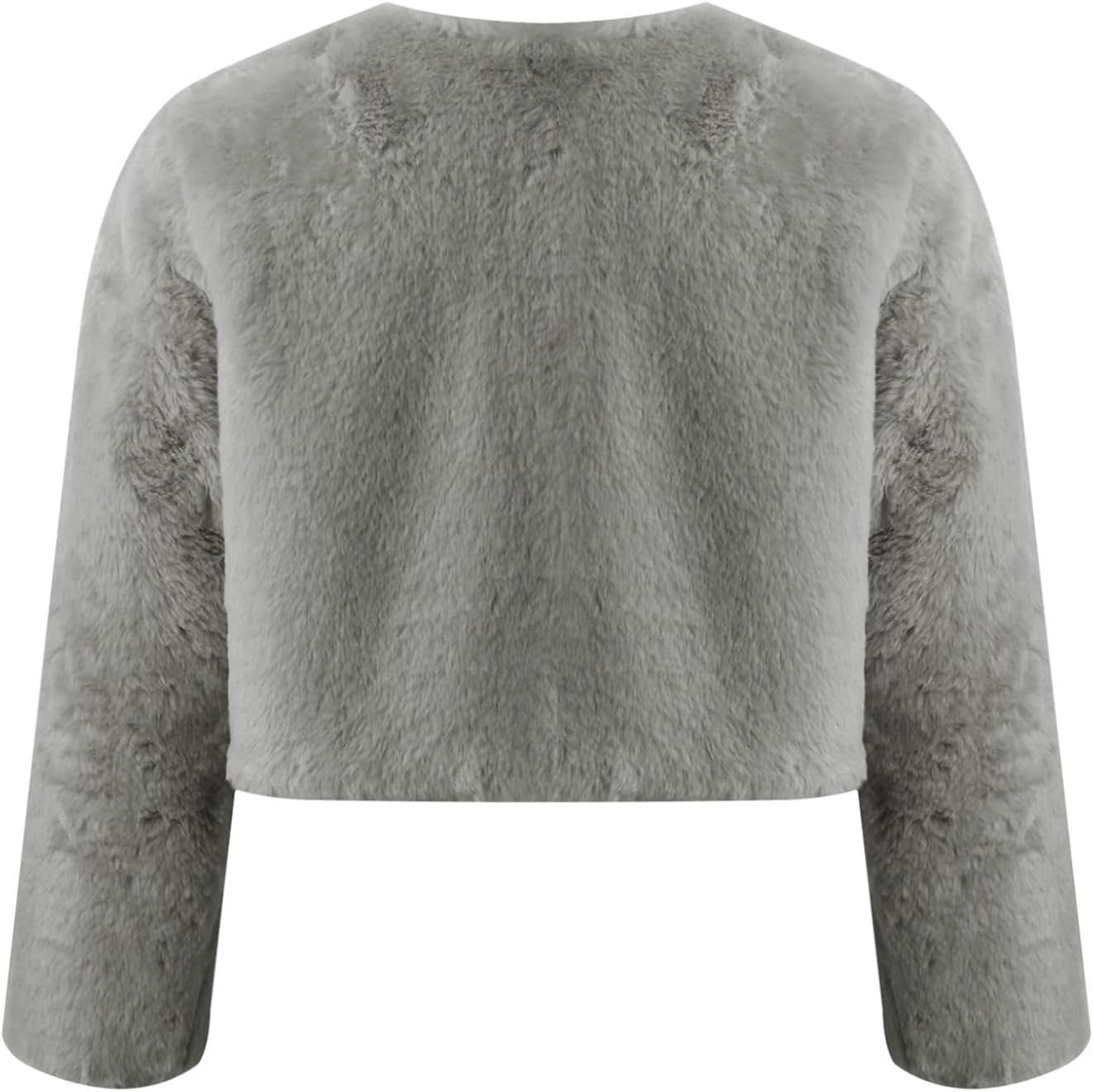 Little Girls Faux Fur Bolero Shrug Wedding Party Dress Coat Princess Cape Open Front Crop Jacket