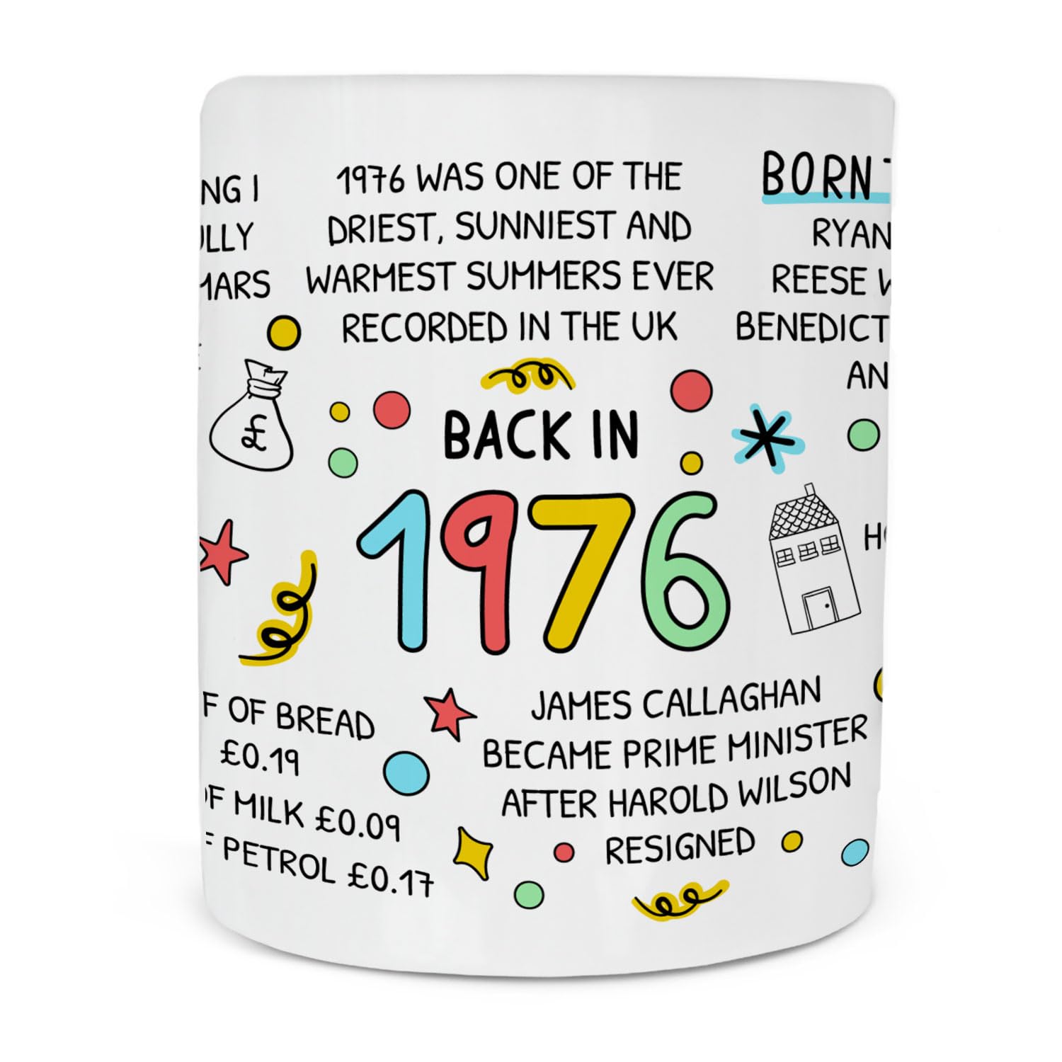 50th Birthday Mug, Milestone Birthday Gift, Back in 1976, 50th Birthday Gift, Anniversary Gift