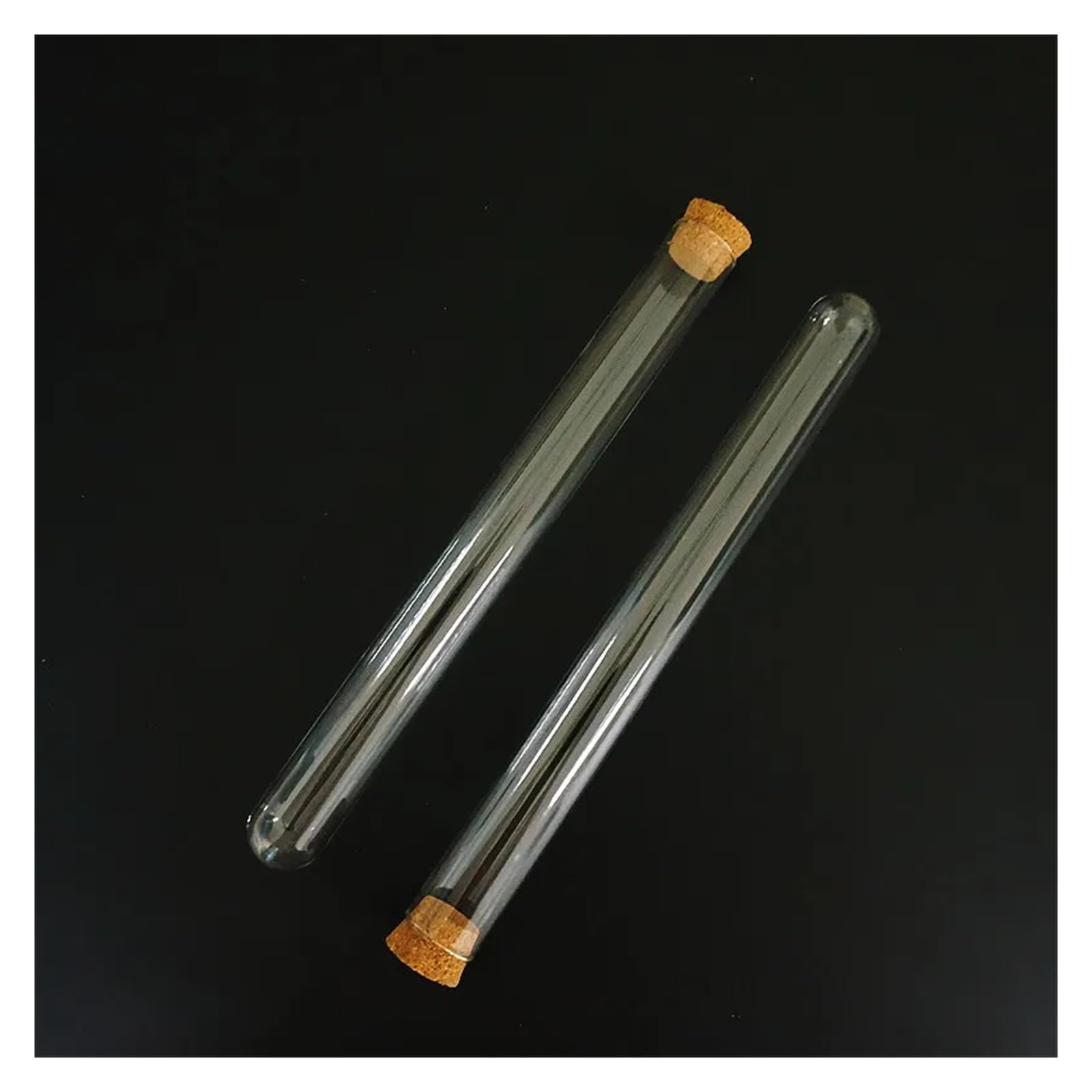 MENGKE 24 Piezas/lote 18x180 Mm Tubo De Ensayo De Vidrio Con Corcho Fondo Redondo Tubo De Embalaje Cristalería De Laboratorio