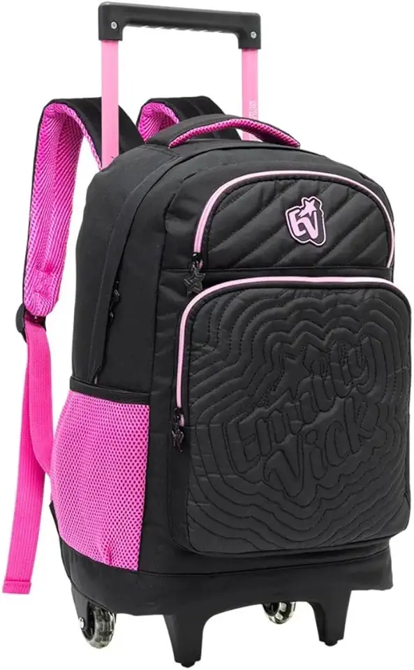 Mochila de Rodinhas com Alças Escolar 17 Emilly Vick College