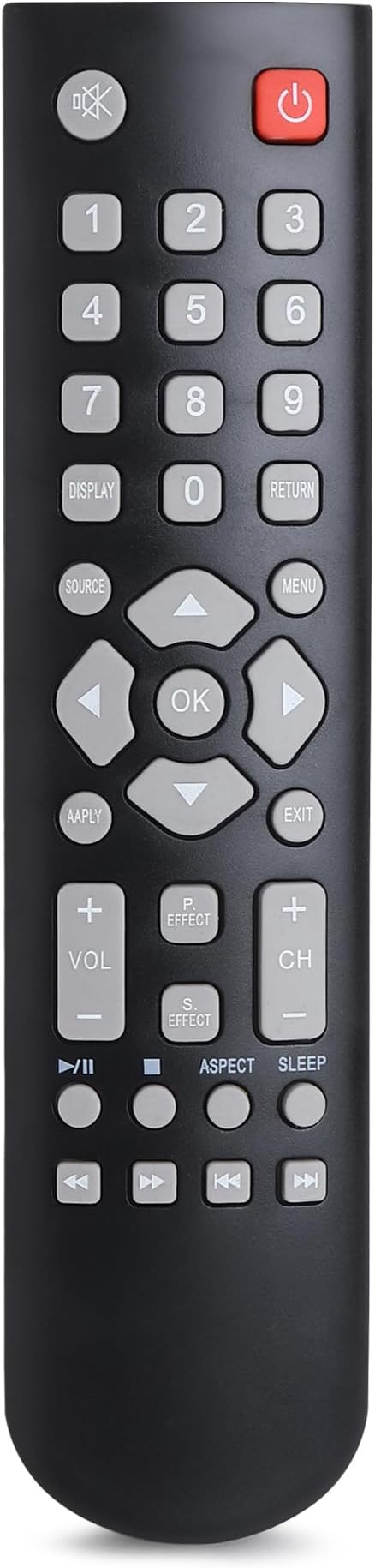 Remote Compatible for Micromax LED/LCD TV (Exact Same Remote Will only Work),Black