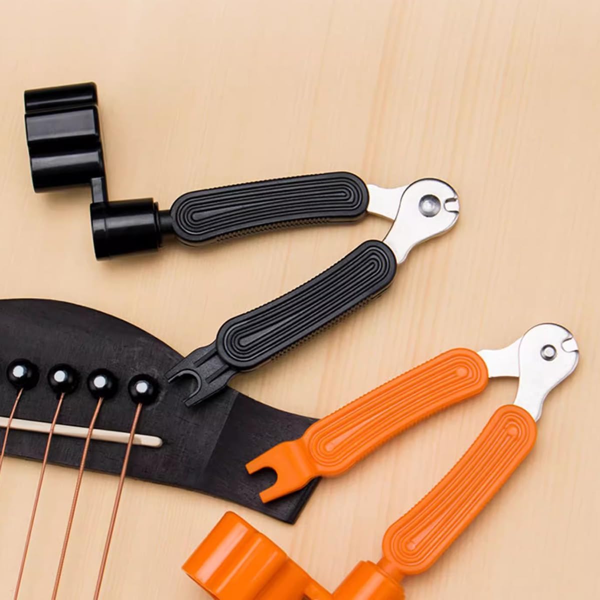 Guitar String Winder, Guitar String Cutter, Guitar Bridge Pin Puller, lyfLux 3 in 1 Guitar Repair Tool (4 Pack)