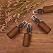 Nylea 8 Pack Amber Spray Bottles 2oz - [THE PERFECT SPRAY] - Empty Glass Bottles For Cleaning Solutions - Best Refillable MIST SPRAY Pack Perfume Atomizer [2oz]