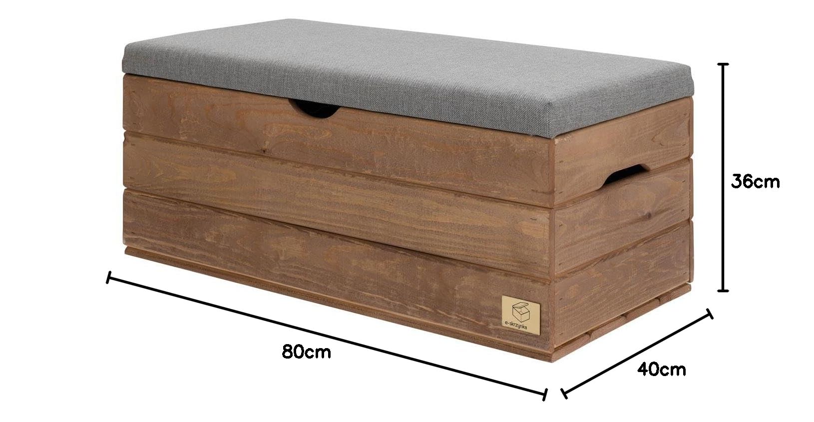 Sitztruhe mit stauraum Holz - polsterbank Sitzbox - sitzbank mit stauraum - aufbewahrungsbox mit Deckel - schuhbank mit sitzfläche 80x40x36cm