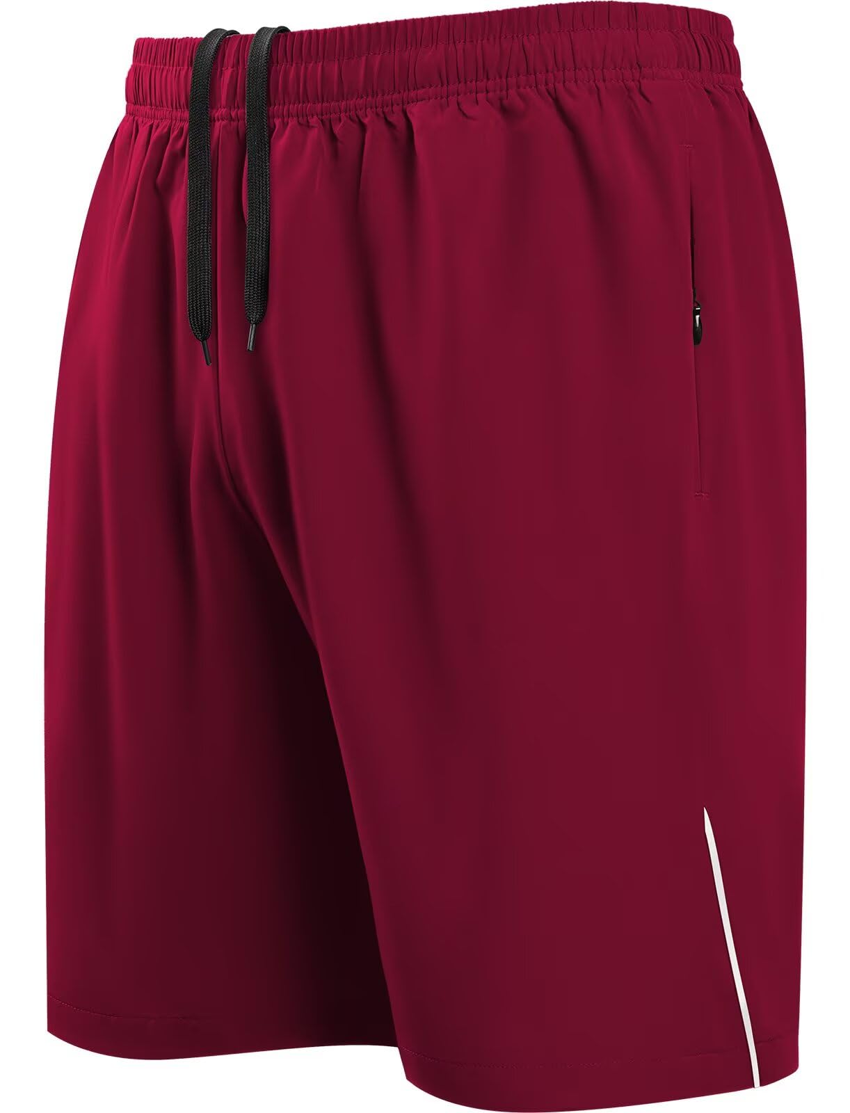 HMIYA Herren Sport Shorts Schnell Trocknend Kurze Hosen mit Reißverschlusstaschen